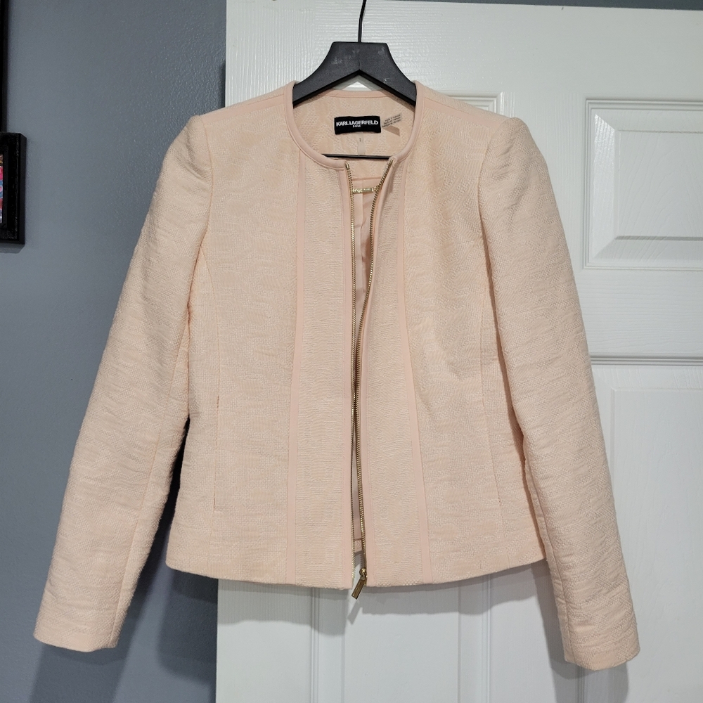 Karl Legerfeld Paris Pink Blazer